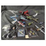 Collection of die-cast model airplanes