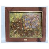 Signed Maurice Logan mixed media oil on board