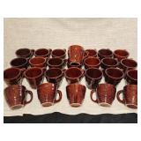 27 vintage Marcrest stoneware coffee/tea cups