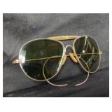 Vintage aviator sunglasses with gold filled frame