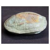 Vintage Chinese Feng Shui brass turtle shell