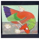 Signed oil on canvas painting Elbert Price