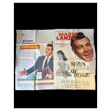 Pair of vintage Mario Lanza movie posters