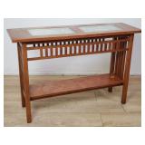 Contemporary Arts & Crafts-style oak veneer