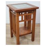 Contemporary mission-style oak veneer with