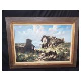 Signed Buck McCain oil painting on canvas