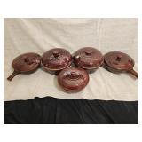 Vintage Marcrest stoneware lidded set