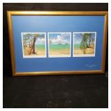 Bill Braden Lanikai Back in the Day triptych print
