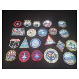 Group of vintage military patches