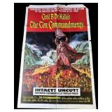 Vintage The Ten Commandments movie poster