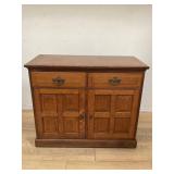 Vintage 2 drawer oak sideboard