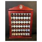 Vintage collection of PGA golf balls, Ryder Cup,