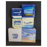 Collection of die cast models aircrafts