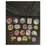 Group of military patches