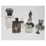 Collection of crystal and sterling silver