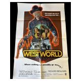 Vintage 1973 West World movie poster