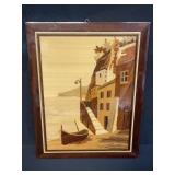 Vintage Italian inlaid wall decor