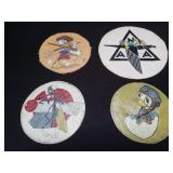 Vintage handpainted military patches