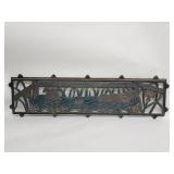 Cast iron pig sty wall decoration