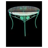 Vintage metal patio table