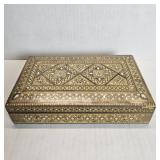 Middle Eastern Syrian micro-mosaic jewelry box