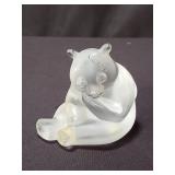 Lalique crystal bear figurine