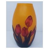 Galle style cameo vase