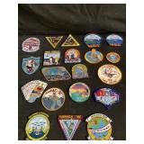 Collection of military patches
