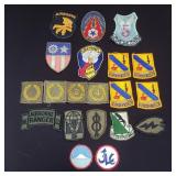 Group of vintage military patches