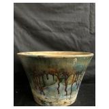 Bauer glazed pottery vase