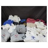 Collection of vintage military T-shirts and