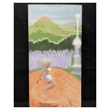 Signed oil on canvas painting by Elbert Price