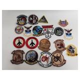 Group of military patches