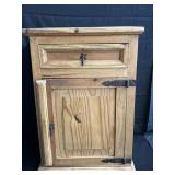 Handmade Mexican pine nightstand