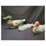 Antique and vintage duck decoys