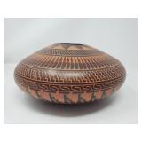 Signed Navajo pottery vase