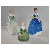 Three Royal Doulton porcelain figures