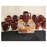 20 vintage Marcrest stoneware beer steins