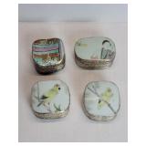 Four vintage Chinese porcelain and metal shard