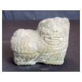 Vintage brass foo dog lidded box