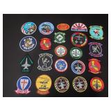 Mixed military patches including  VMFA-134, F/A
