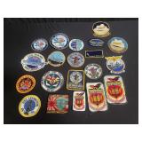 Group of vintage military patches