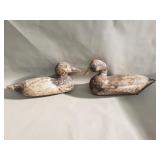 Pair of vintage duck decoys