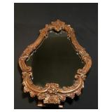 Vintage easel back vanity mirror