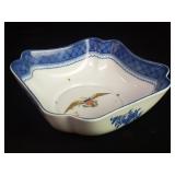Mottahedeh Diplomatic Eagle porcelain square bowl