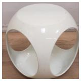 Modern fiberglass accent table/stool