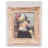 Signed Alexander Sideris "Easter Bonnet" oil on