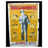 Large Vintage 1973 Dillinger movie poster