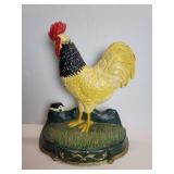 Cast iron rooster doorstop