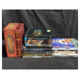 Collection of DVDs and VHS movies